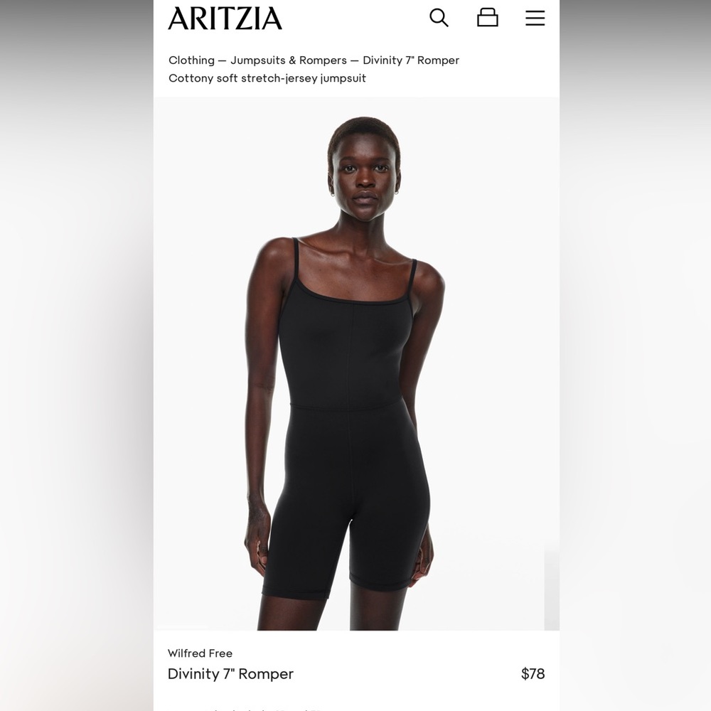 Aritzia Wilfred Free Divinity Romper